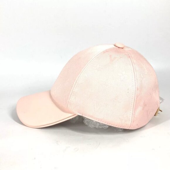 LOUIS VUITTON M7089L Monogram Cap-LV First hat cap baseball cap cotton pink - Picture 9 of 12